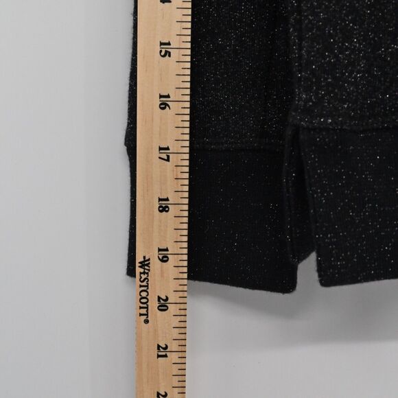 AMERICAN EAGLE Sweater Womens Size M Black Shimmer Cotton Blend Sweatshirt Style - Picture 11 of 12
